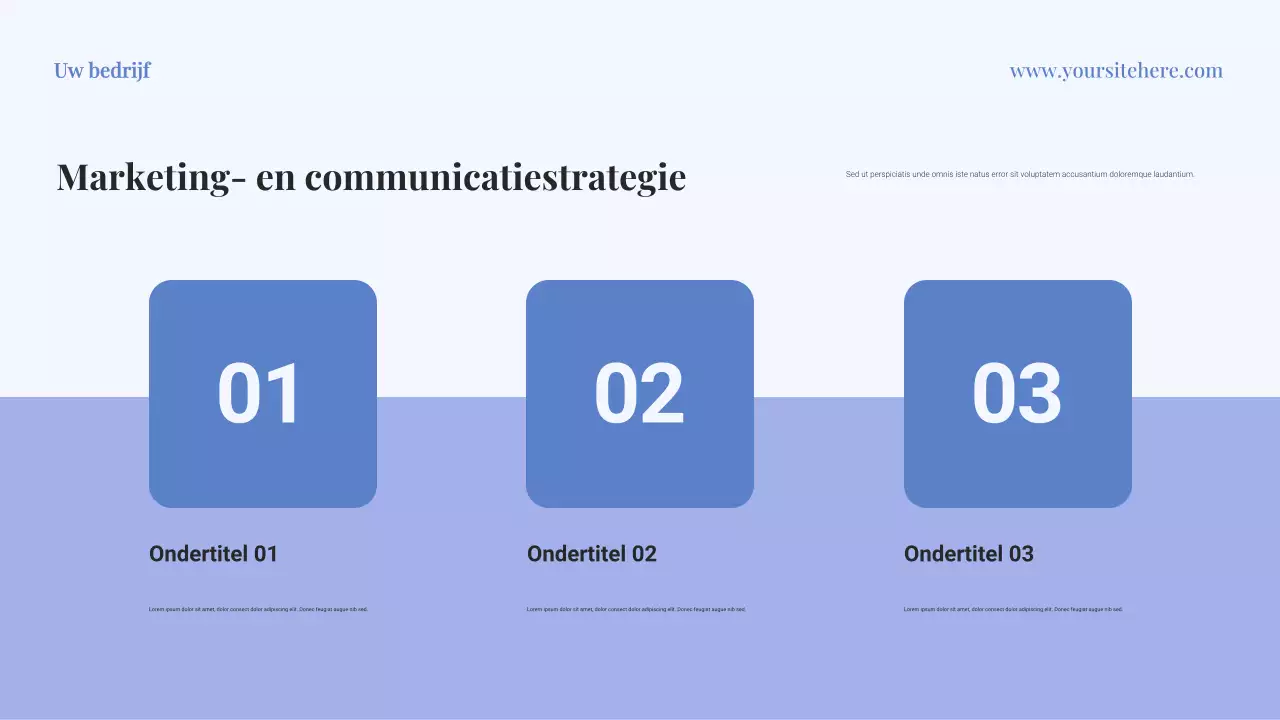 Presentatie van het Blue Classic Business Plan Document