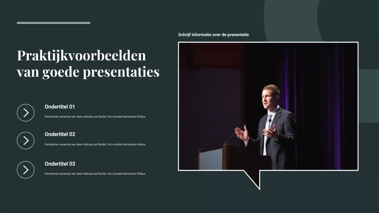 Presentatiegids Groene Moderne Presentatie