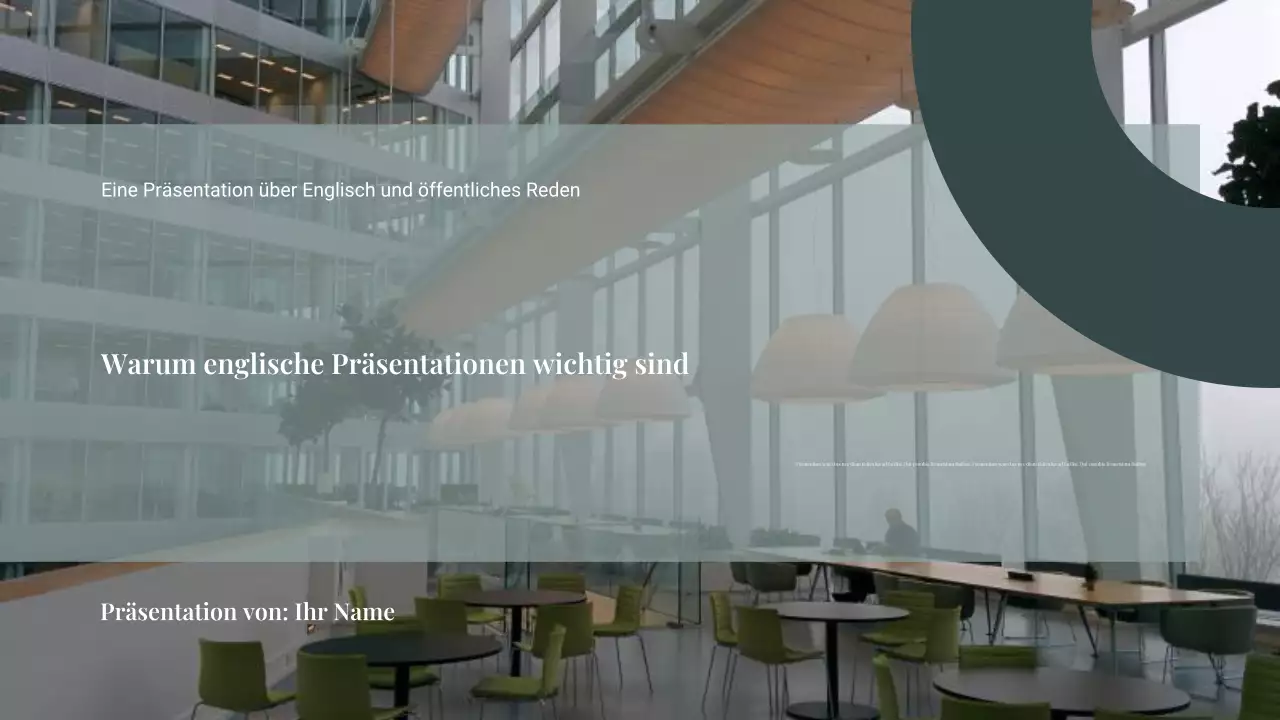 Grüner moderner Präsentationsleitfaden Präsentation