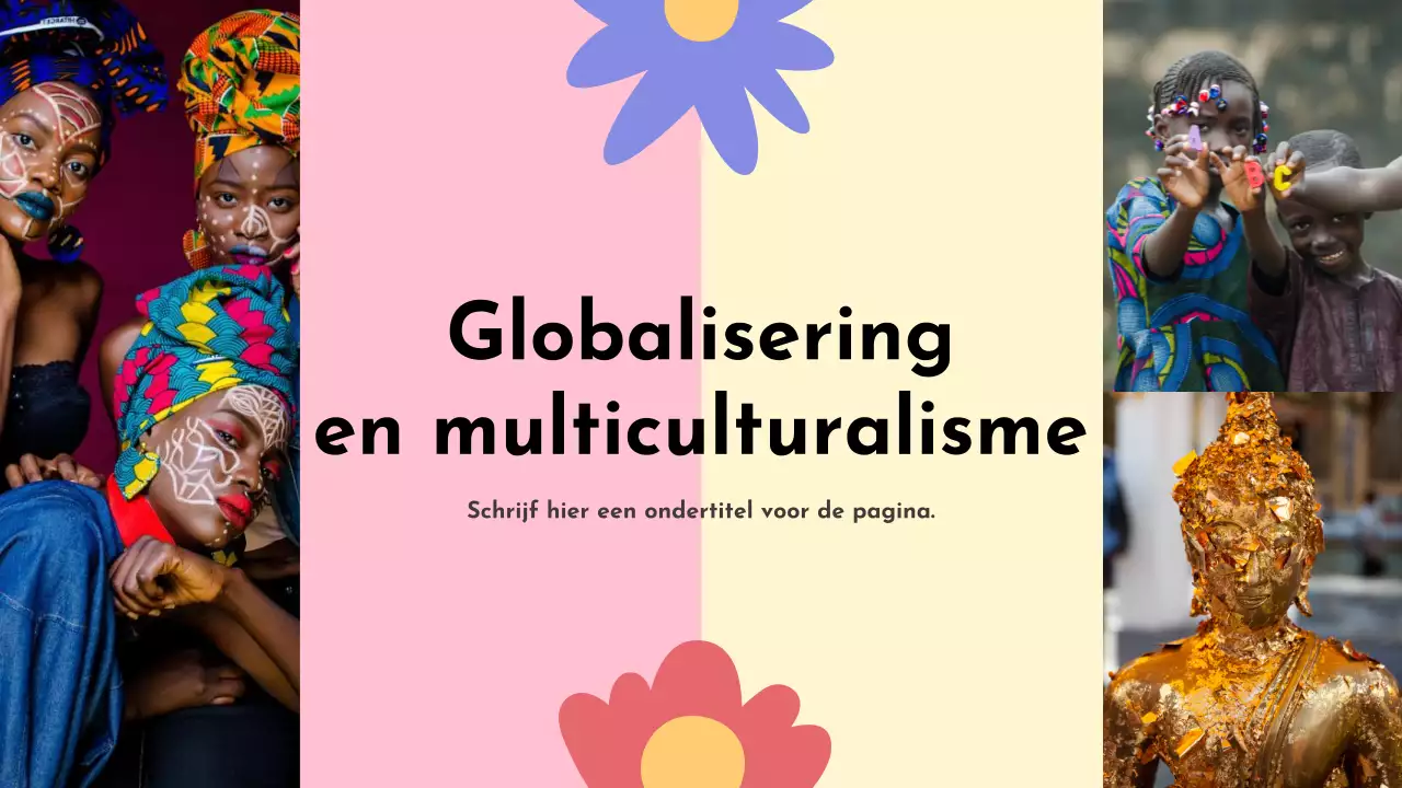 Kleurrijke presentatie over culturele diversiteit