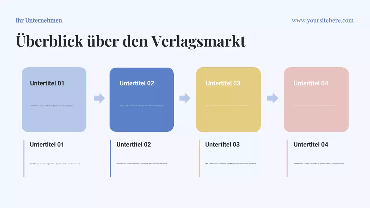 Blaues klassisches Geschäftsplandokument – ​​Präsentation