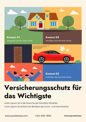 beige moderne Versicherungsförderung