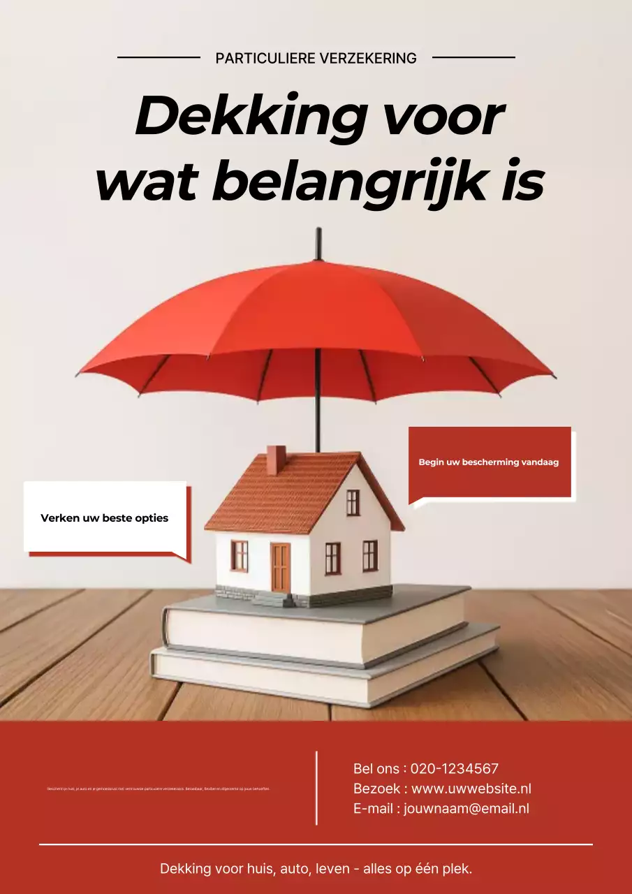 rode moderne verzekeringspromotie