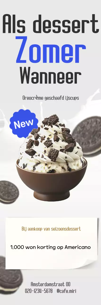 Gray Clean Dessert Korting