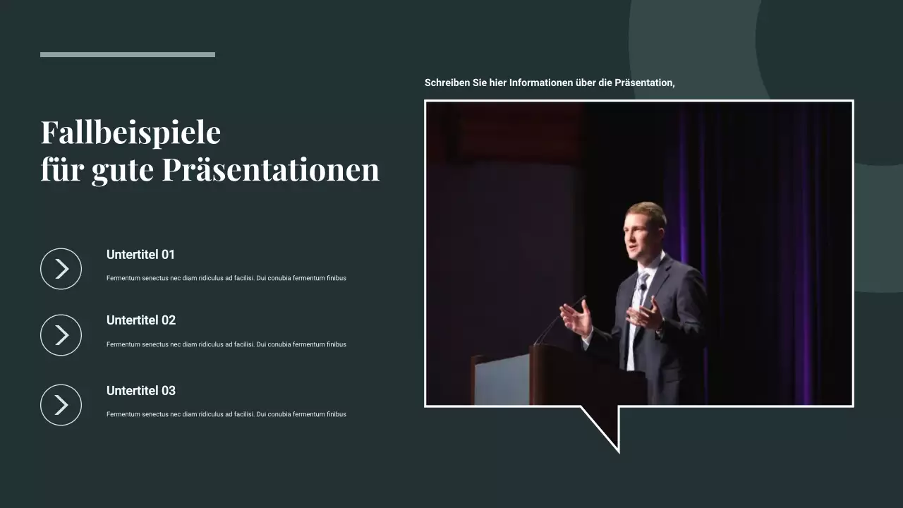 Grüner moderner Präsentationsleitfaden Präsentation