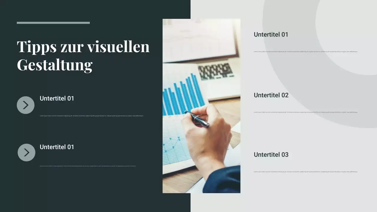 Grüner moderner Präsentationsleitfaden Präsentation