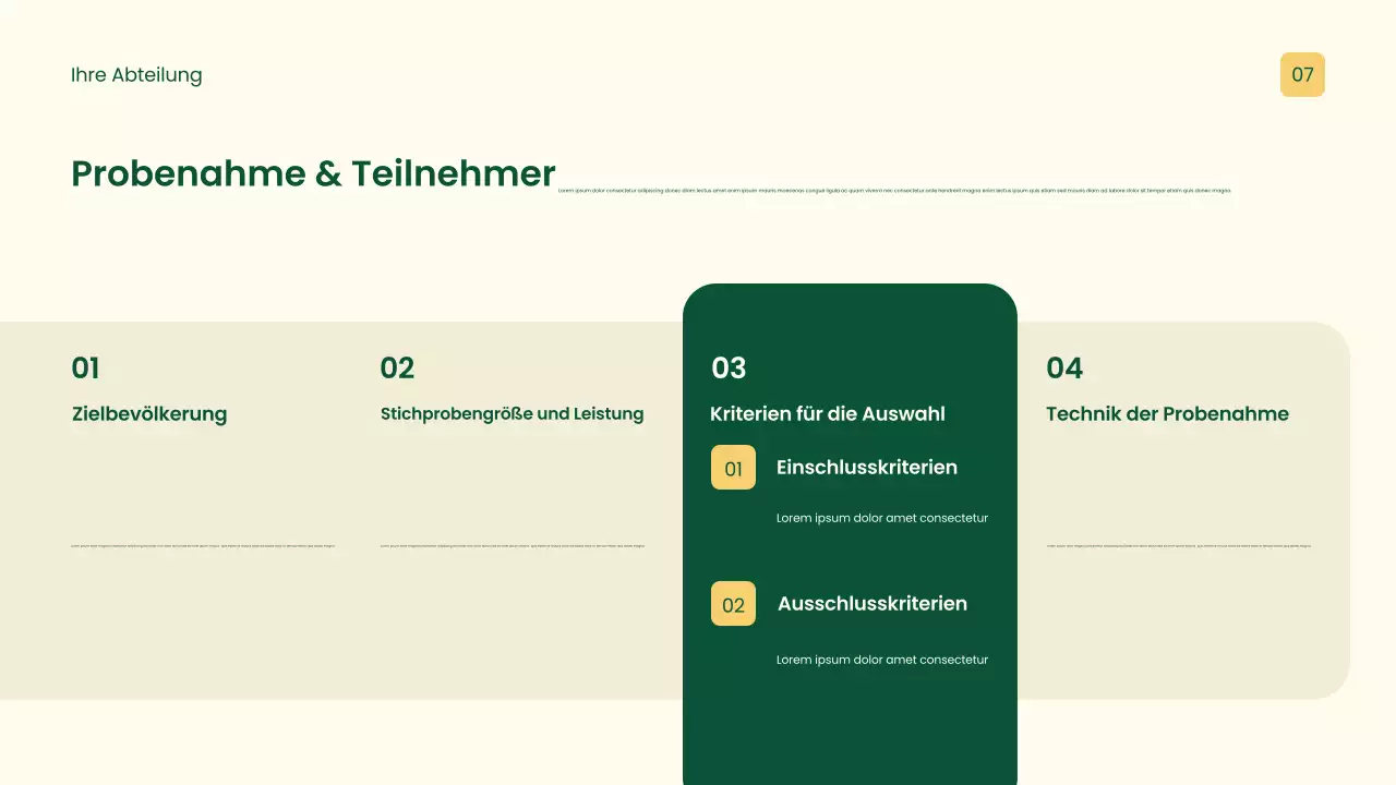 Gelbe professionelle Forschungspräsentation