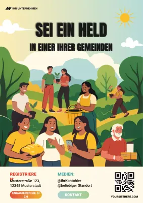 grüne moderne Gemeinschaftsförderung