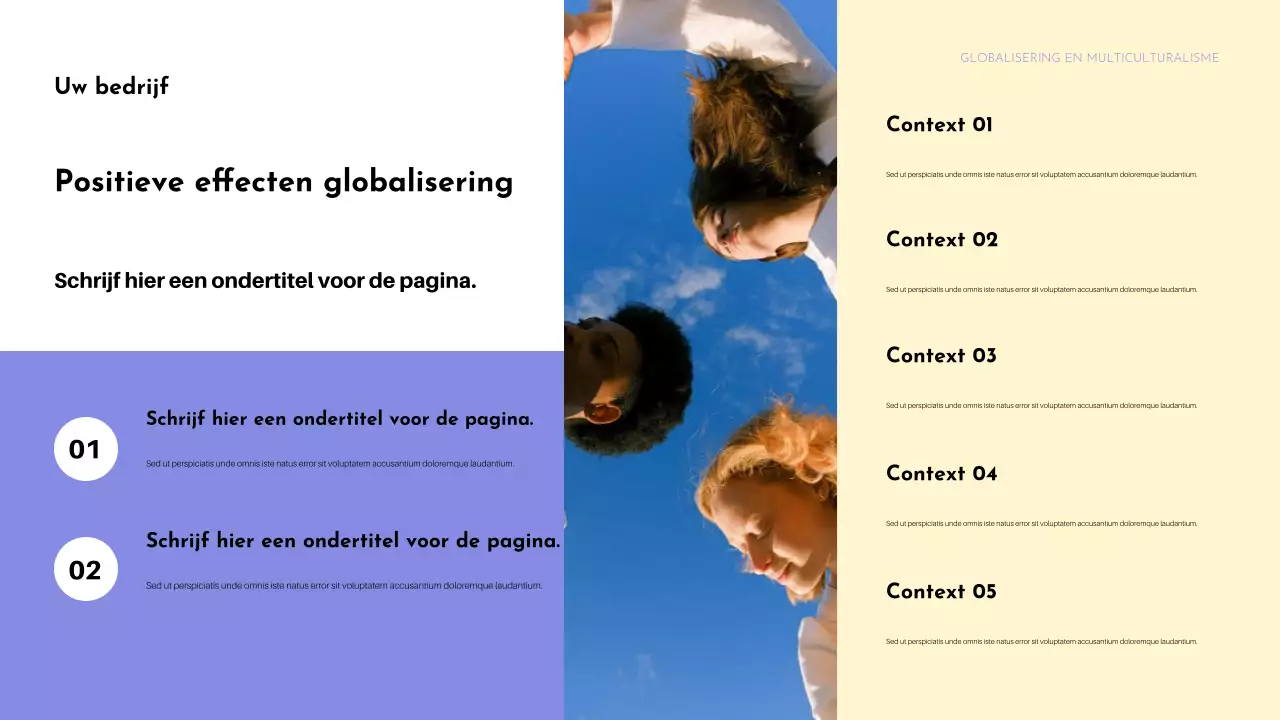 Kleurrijke presentatie over culturele diversiteit