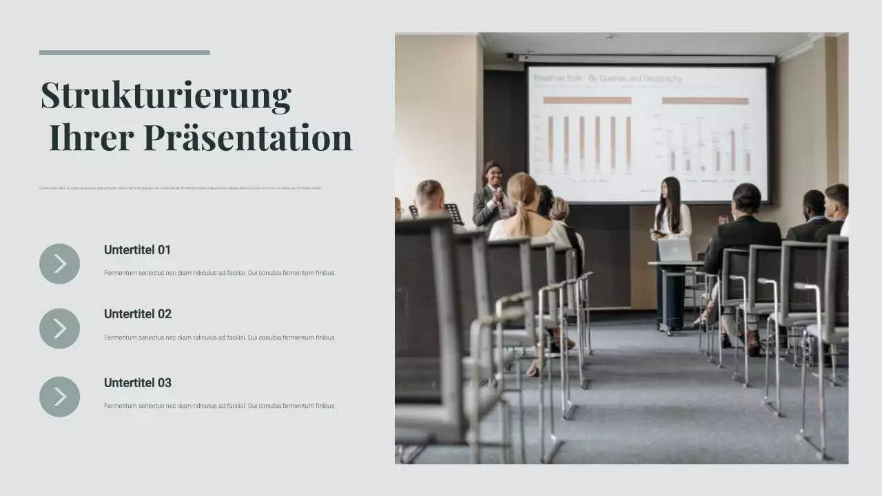 Grüner moderner Präsentationsleitfaden Präsentation