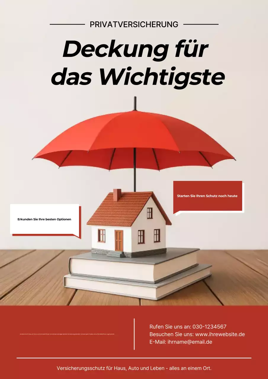 rote moderne versicherungsförderung