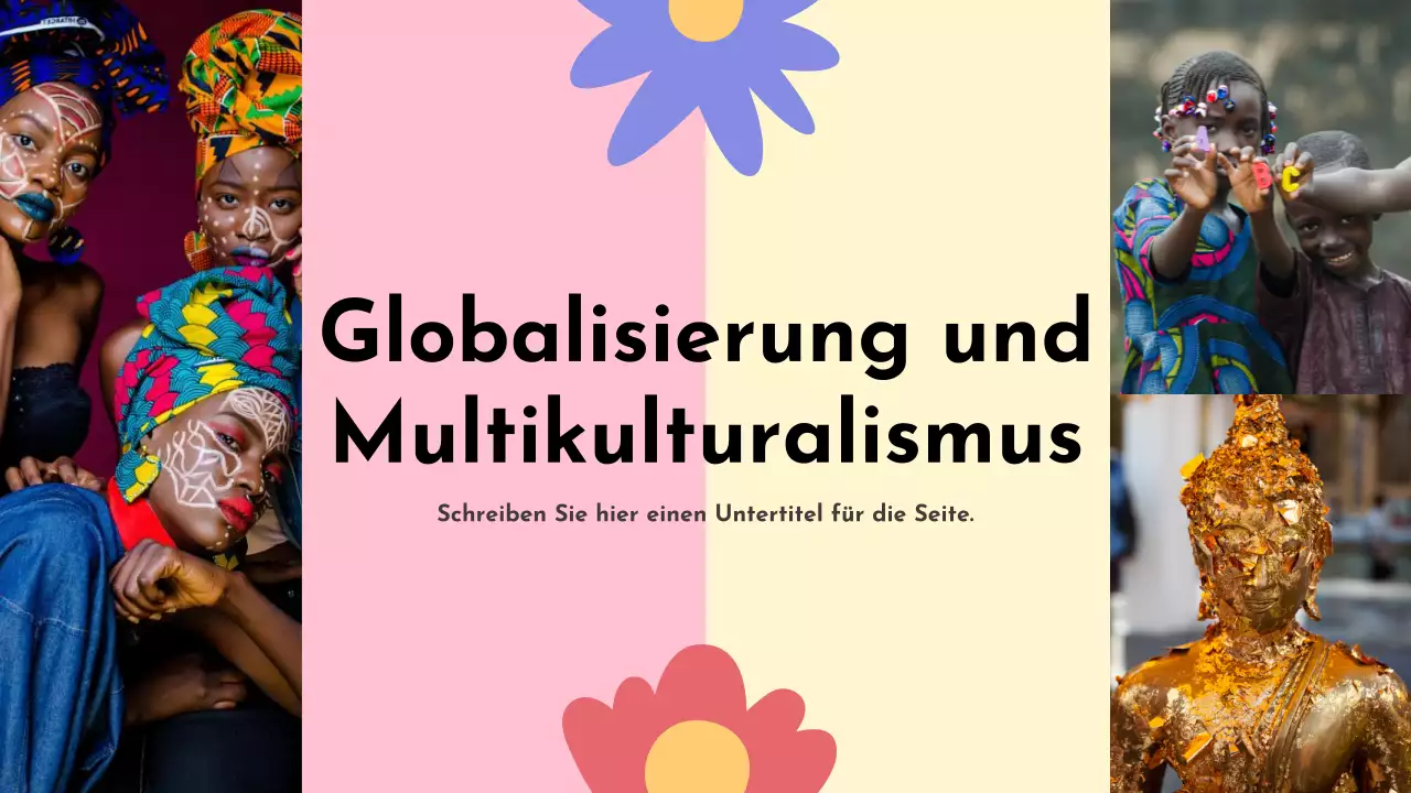 Bunte Ankündigung kultureller Vielfalt Präsentation