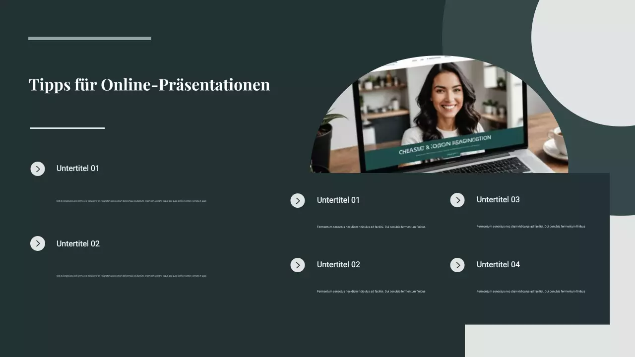 Grüner moderner Präsentationsleitfaden Präsentation