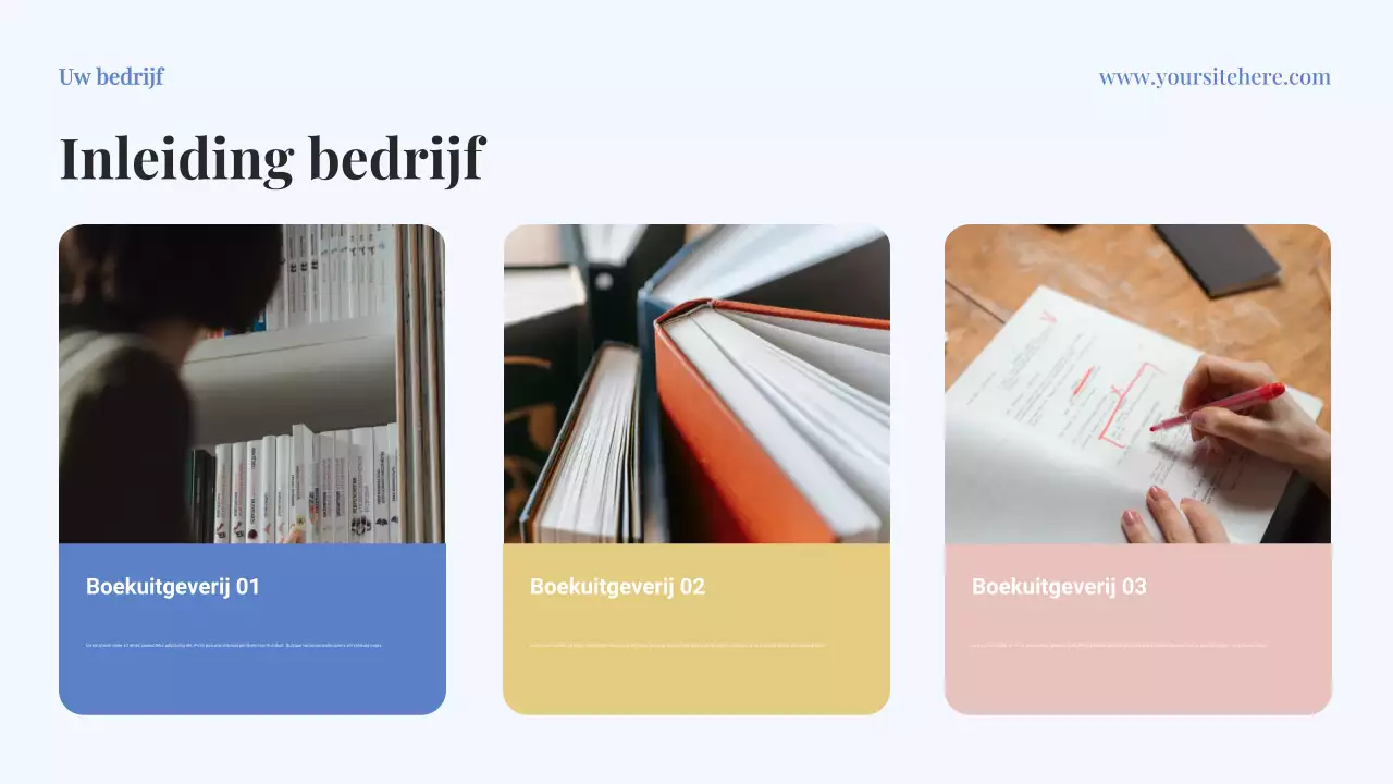 Presentatie van het Blue Classic Business Plan Document