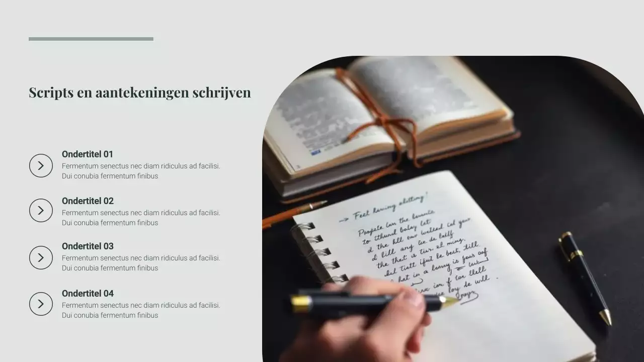 Presentatiegids Groene Moderne Presentatie