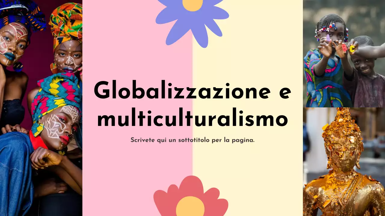Presentazione dell'annuncio sulla diversità culturale colorata