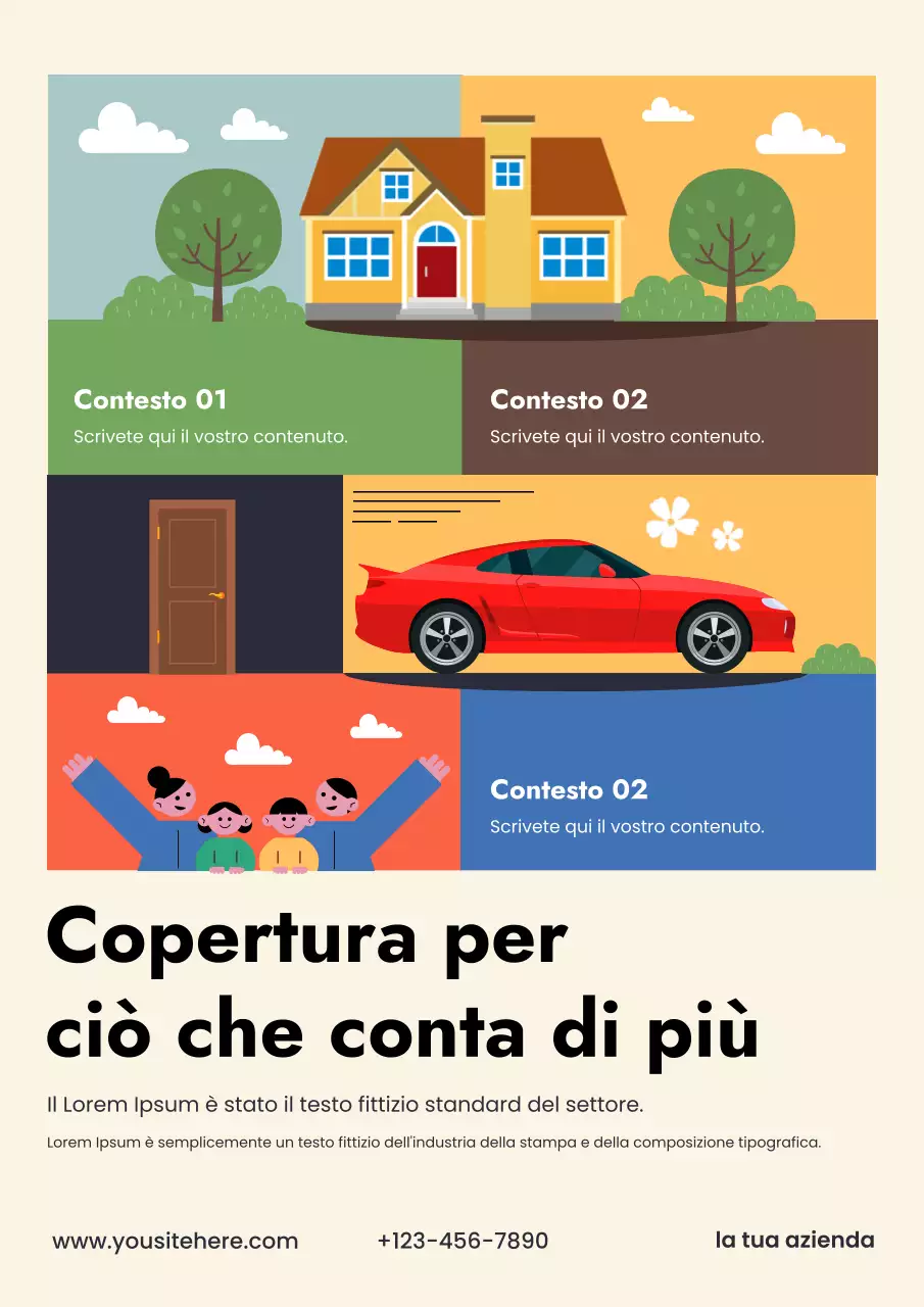 promozione assicurativa moderna beige