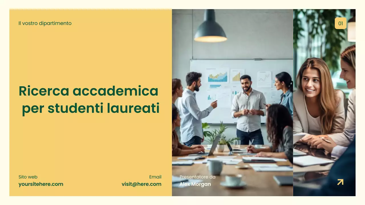 Presentazione della ricerca professionale gialla