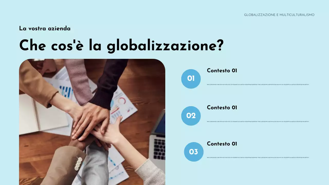 Presentazione dell'annuncio sulla diversità culturale colorata