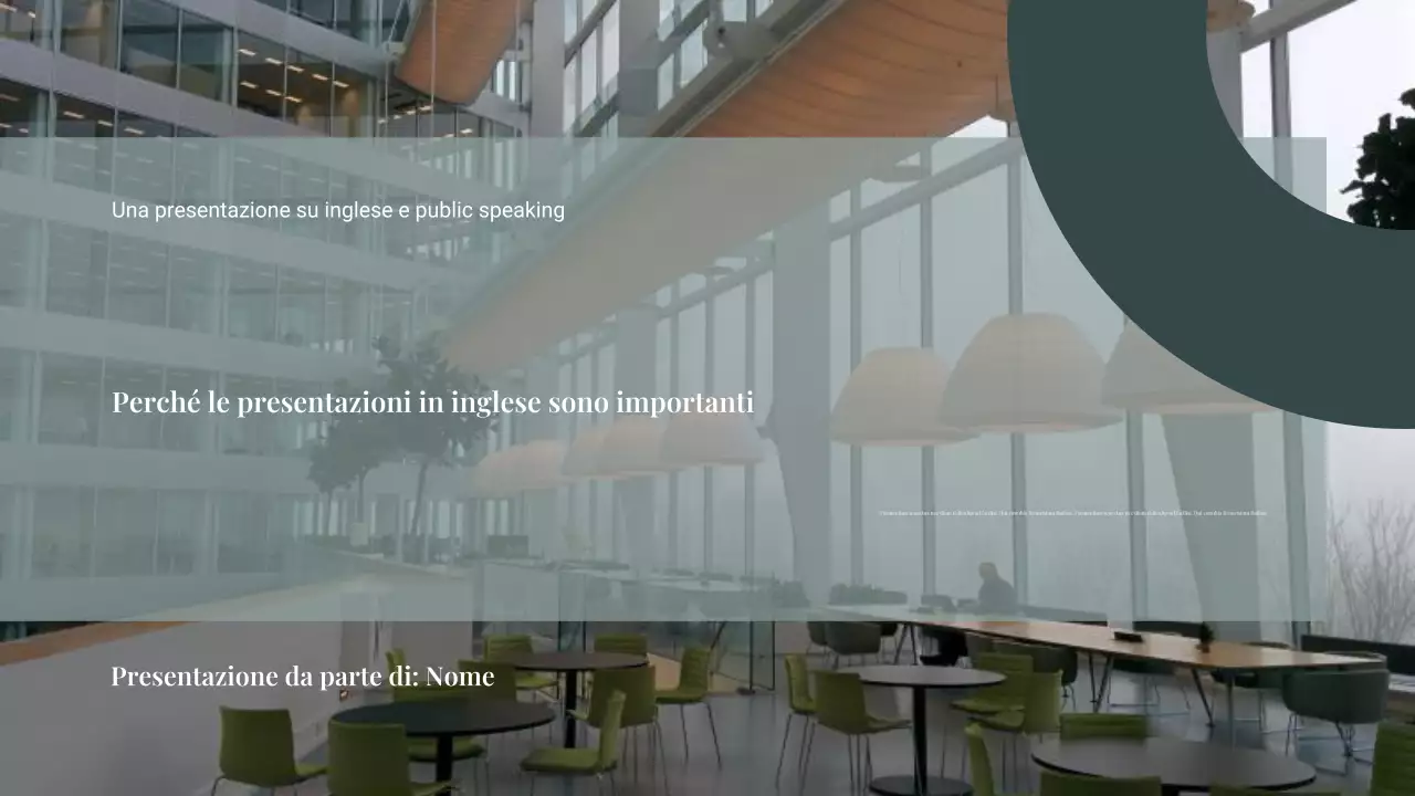 Presentazione della Guida alla Presentazione Moderna Verde