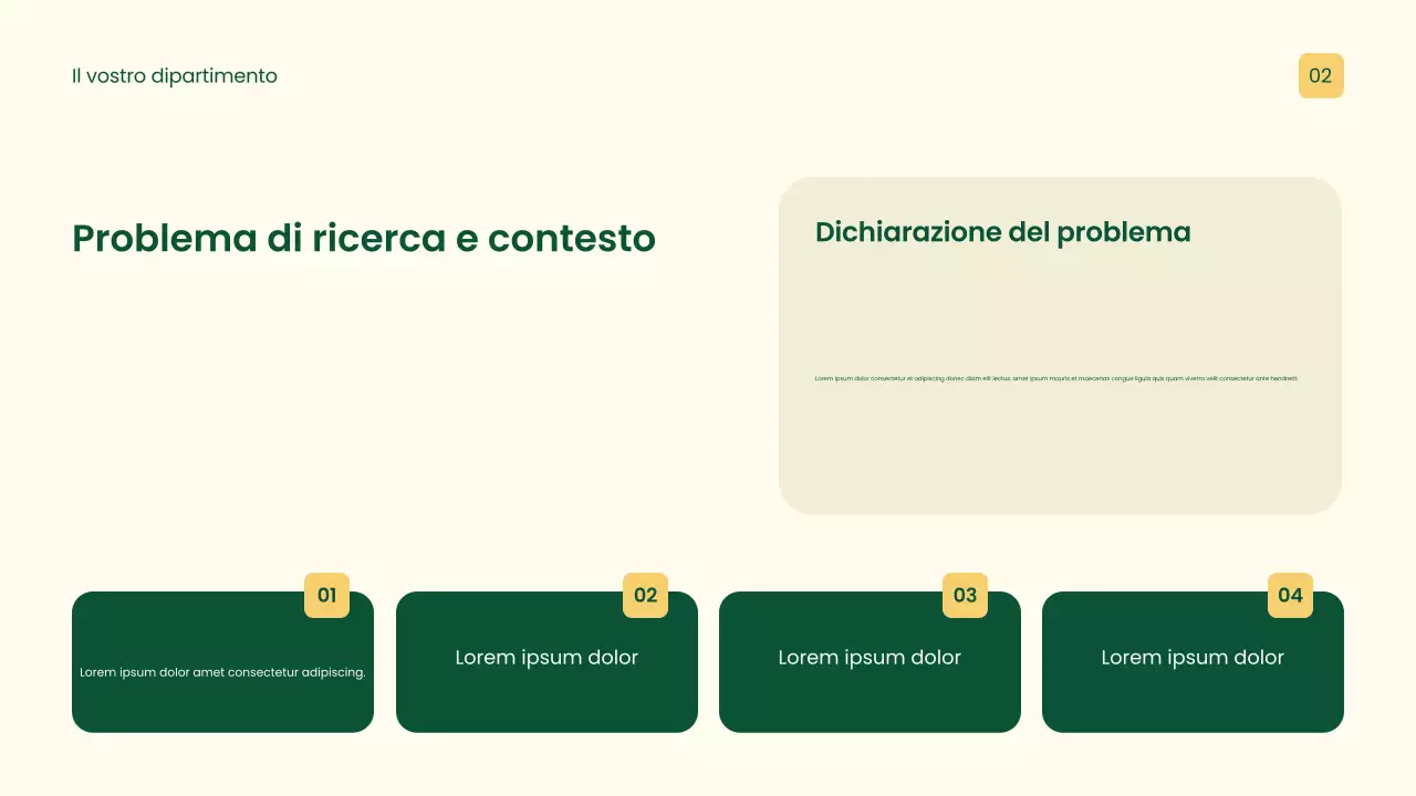 Presentazione della ricerca professionale gialla