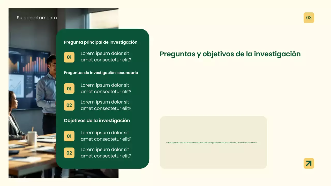 Presentación de investigación profesional amarilla