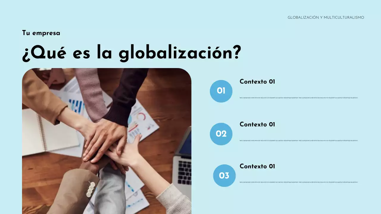 Presentación del anuncio de diversidad cultural colorida