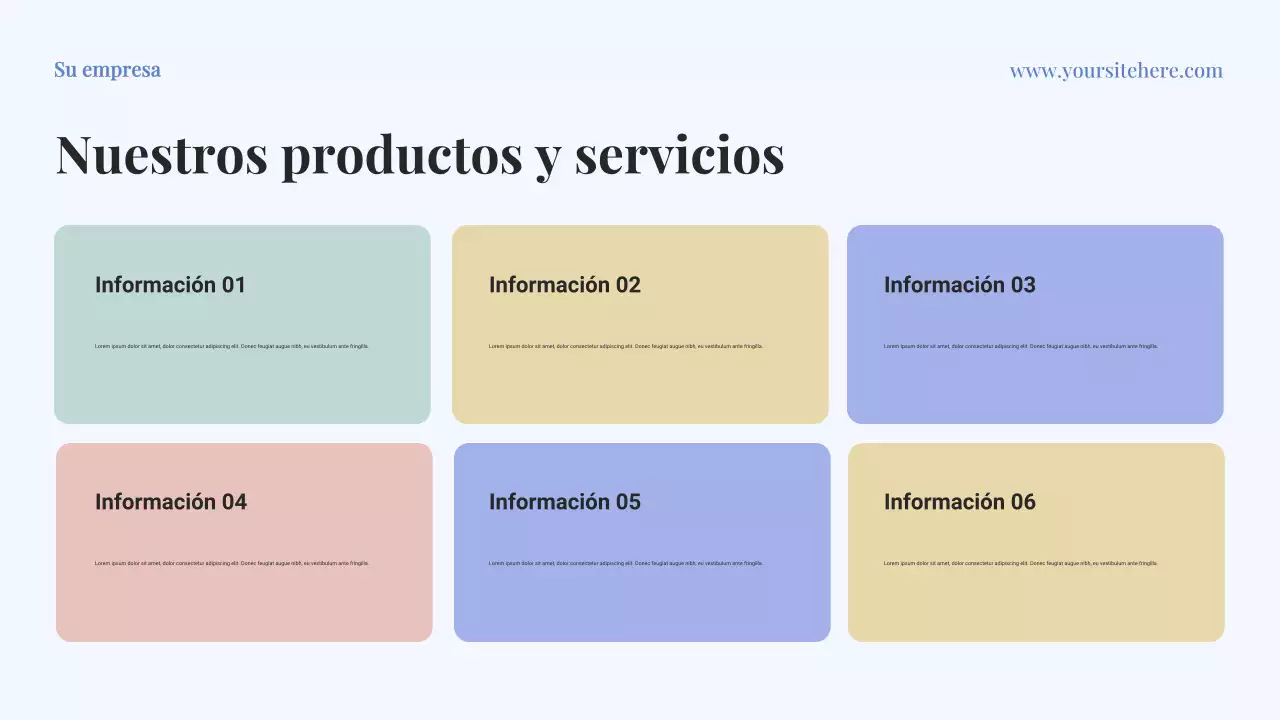 Presentación del documento del plan de negocios clásico azul