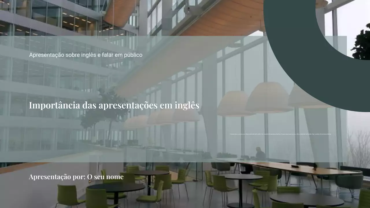 Guia de Apresentação Moderna Verde