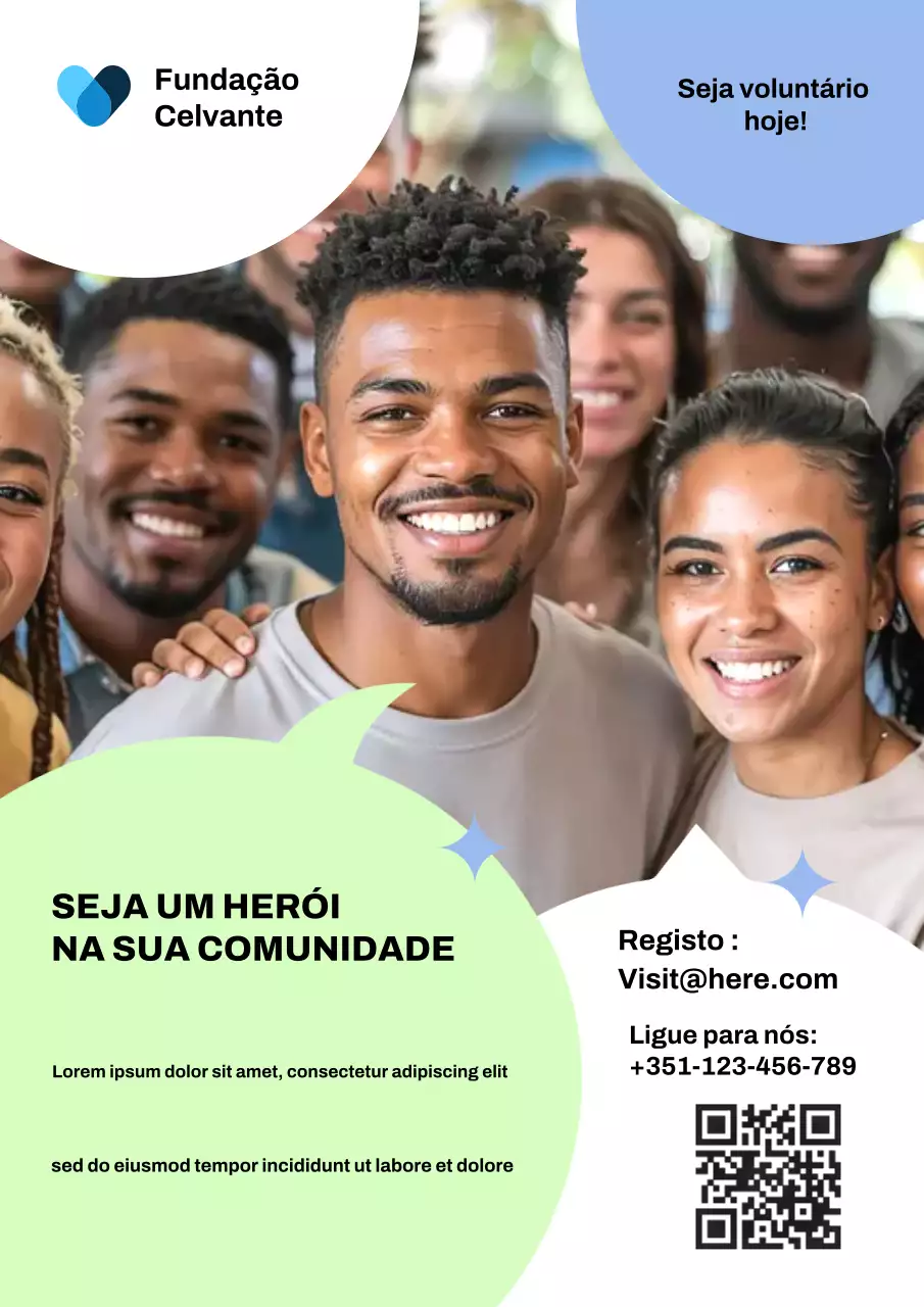 Cartaz da Web para Promoção da Comunidade Verde Moderna