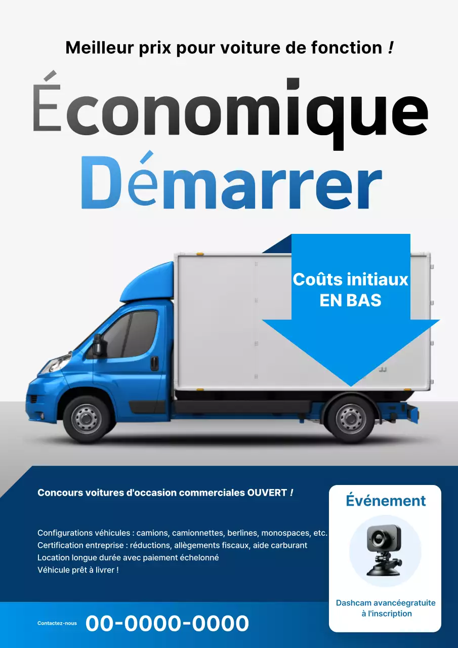 Promotion de voitures modernes bleues