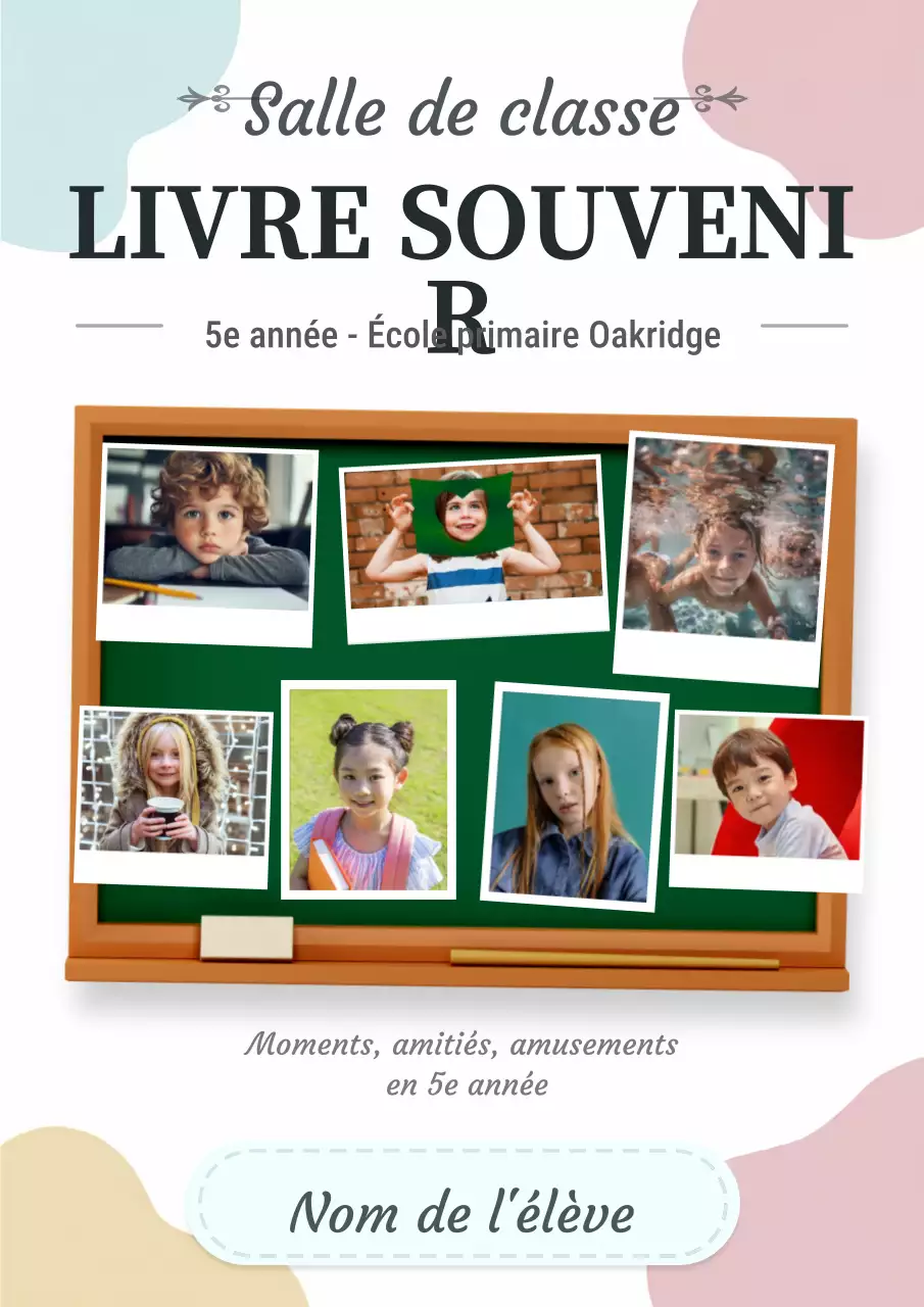 Agenda scolaire classique neutre
