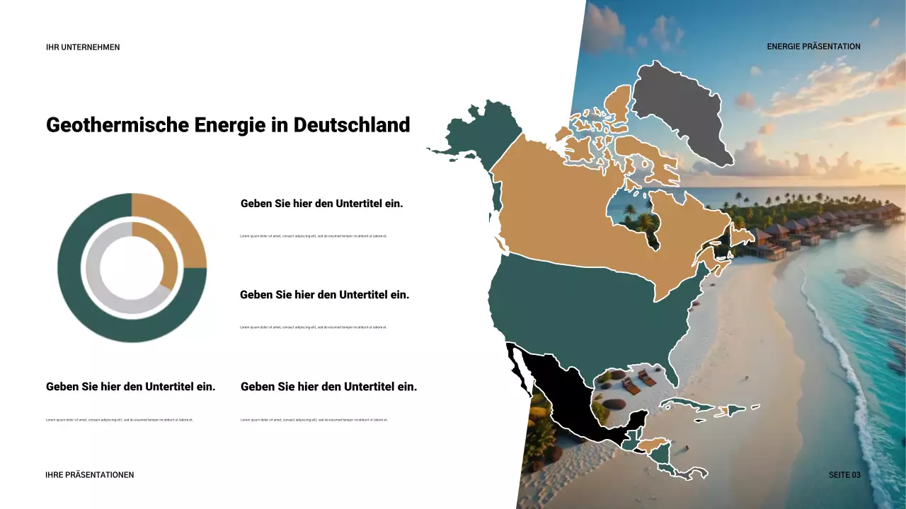 Graue Moderne Energie Präsentation