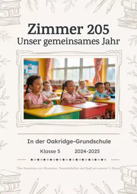 Beige Illustration Klassenzimmer Storybook Memory