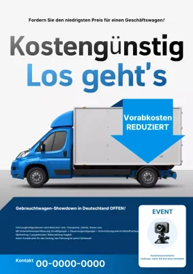 Blaues modernes Auto