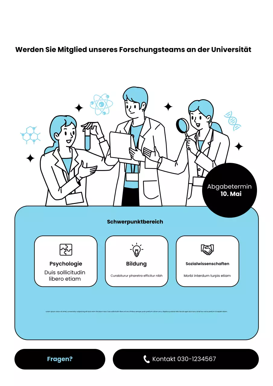 Web-Poster zur Universitätsforschung