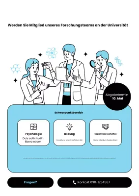 Web-Poster zur Universitätsforschung