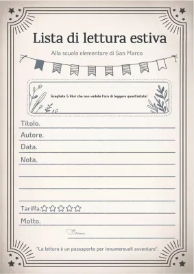 Agenda di lettura vintage beige