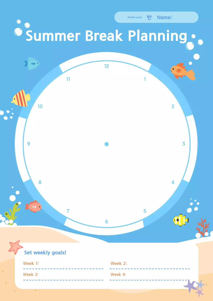 Kế hoạch kỳ nghỉ cho bé Sky Blue