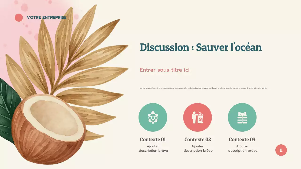 Présentation d'apprentissage sur les coraux tropicaux