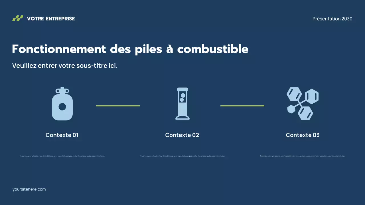 Présentation de l'hydrogène moderne gris