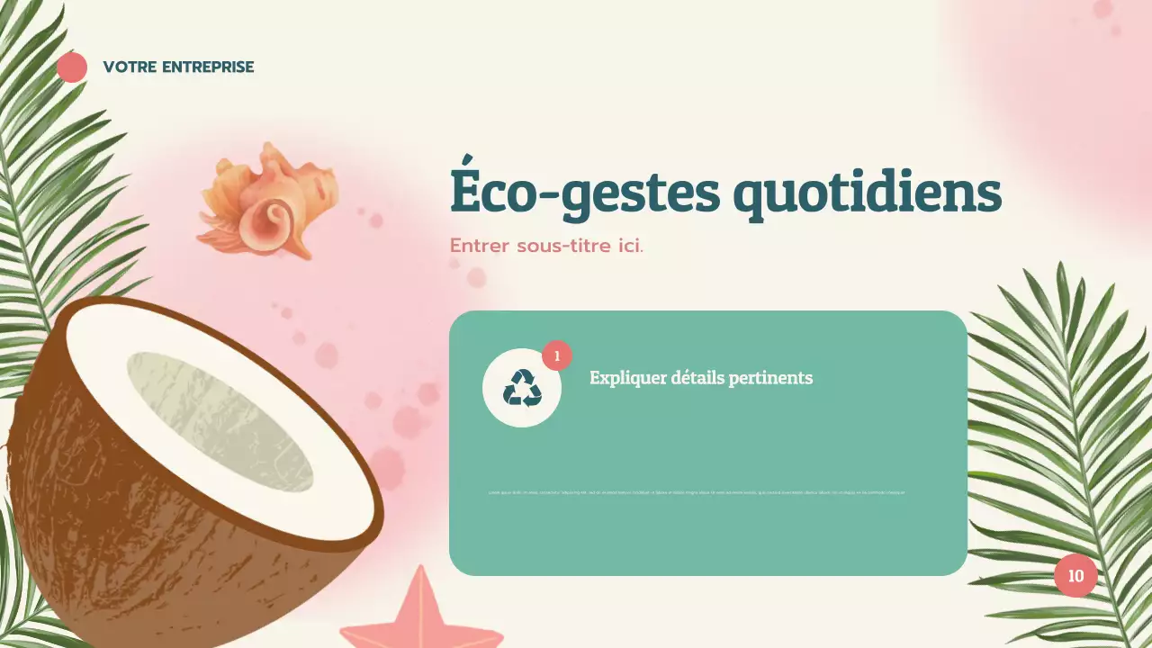 Présentation d'apprentissage sur les coraux tropicaux