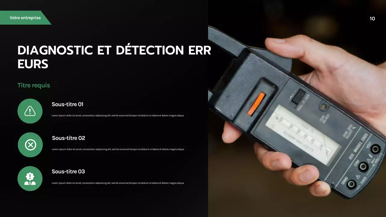 Présentation automobile moderne noire