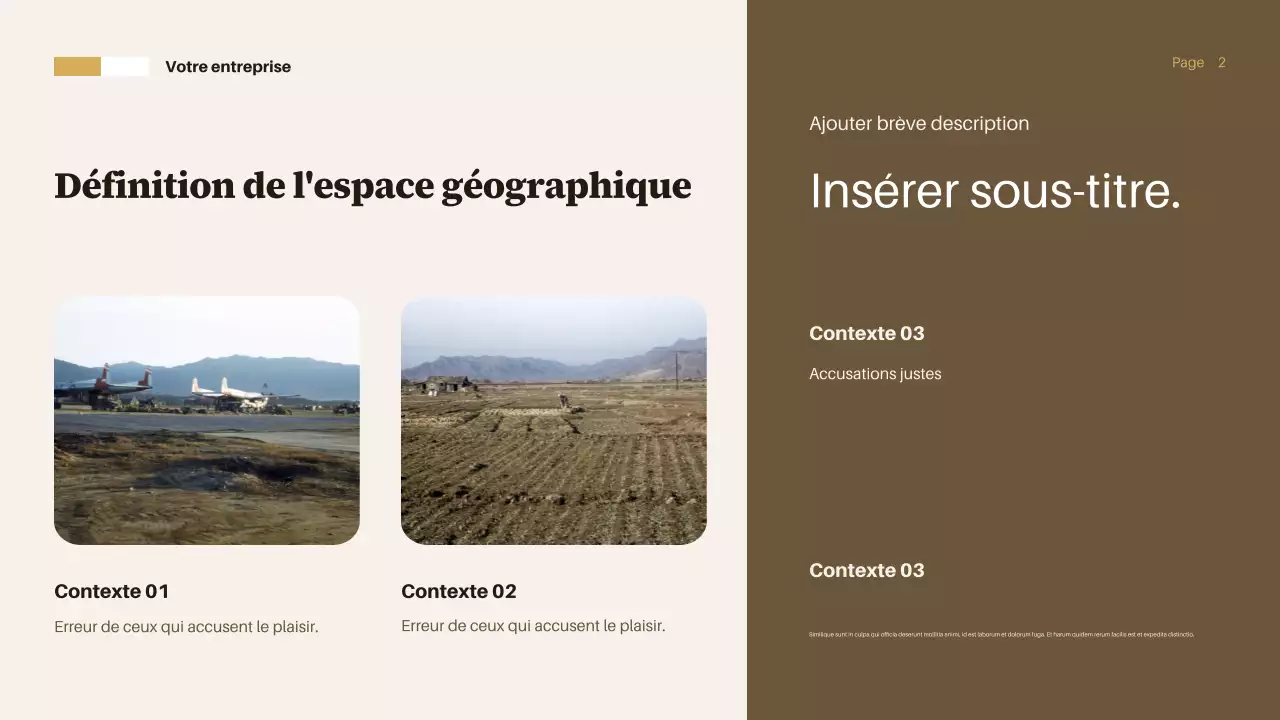 Présentation du rapport sur l'industrialisation de Brown Vintage