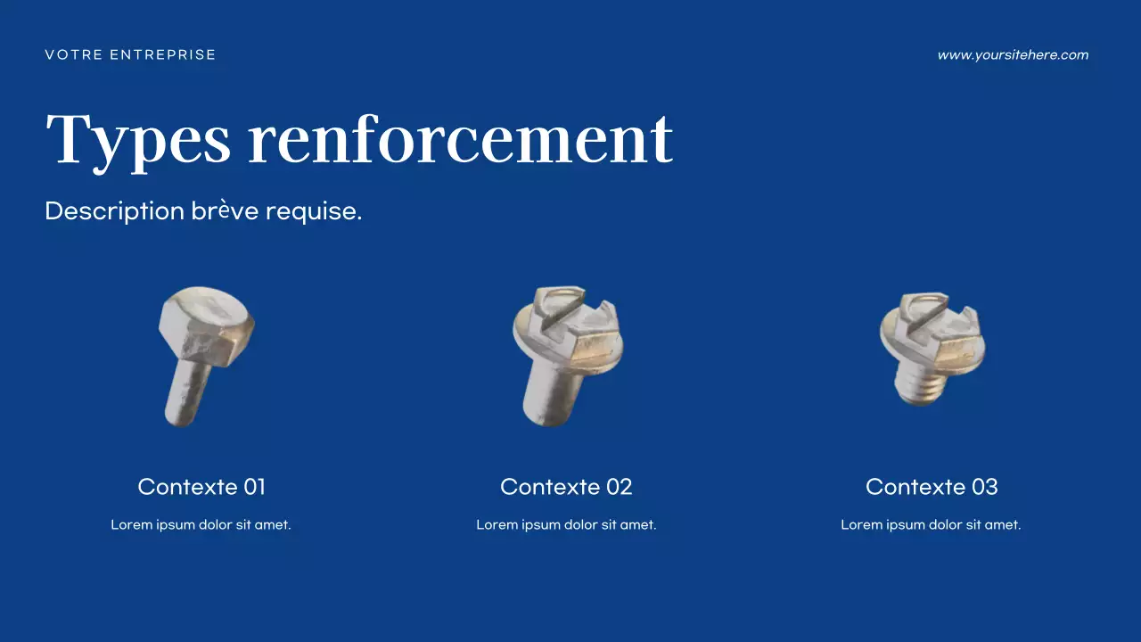 Présentation commerciale moderne bleue