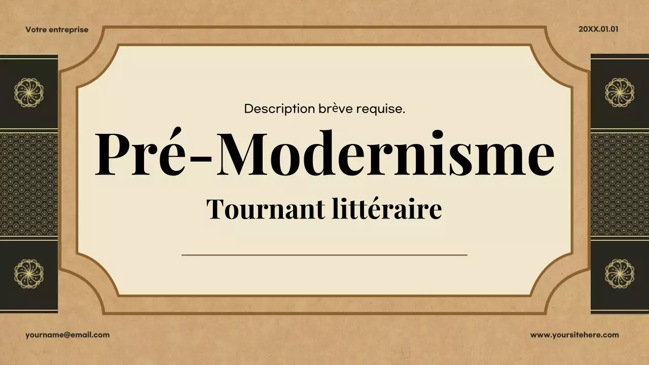 Présentation de la littérature classique beige