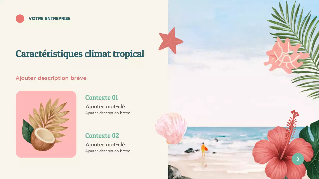 Présentation d'apprentissage sur les coraux tropicaux