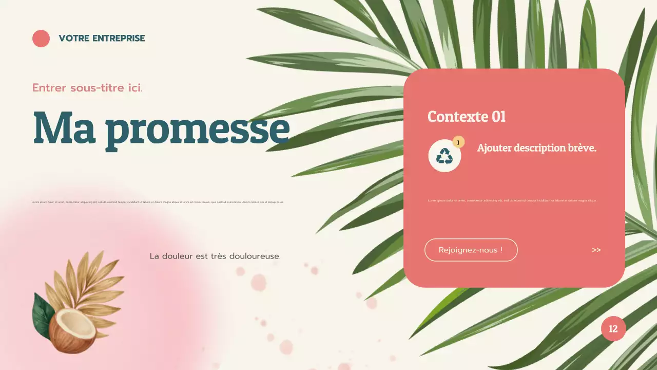 Présentation d'apprentissage sur les coraux tropicaux