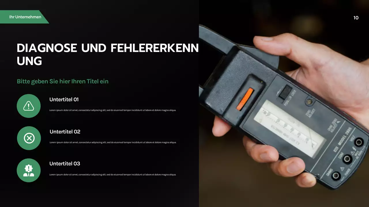 Schwarze moderne Automobilpräsentation