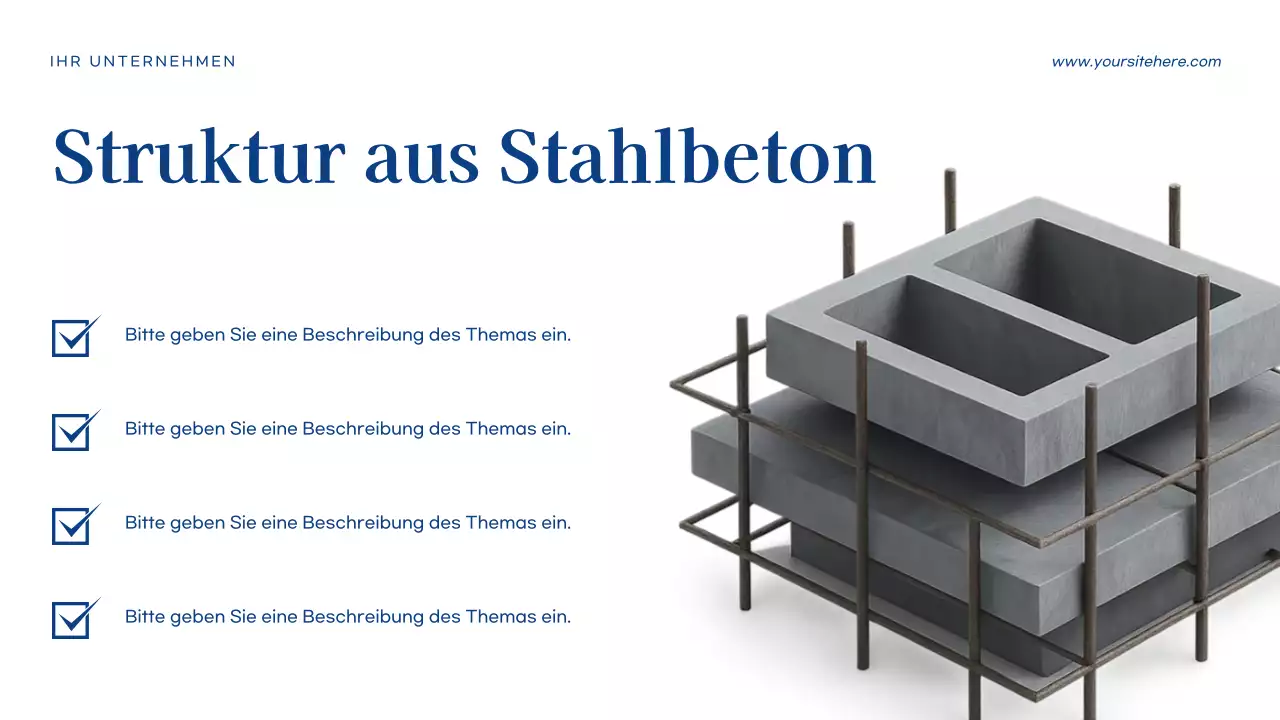 Blaue moderne Geschäftspräsentation